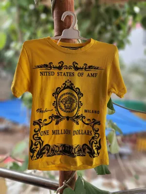 Yellow Kids T Shirt